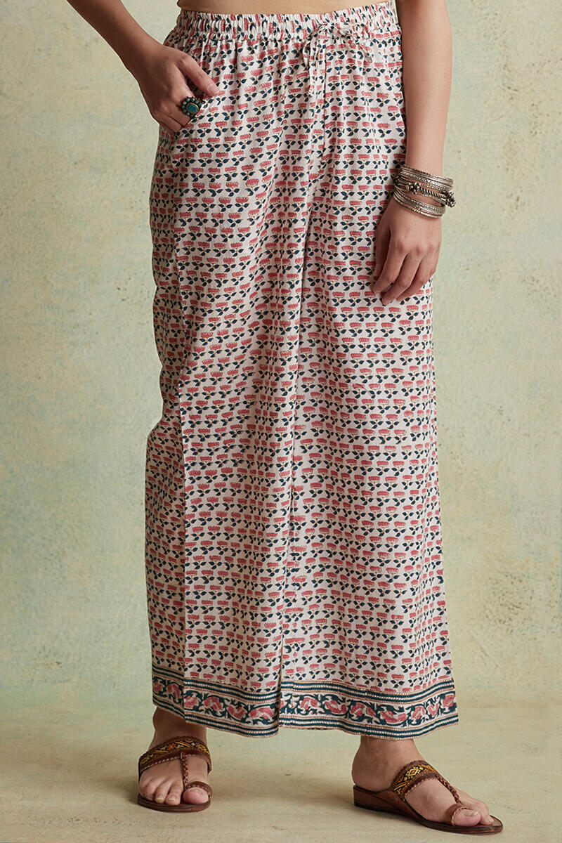 Sanganeri Block Printed Cotton Farsi Pants