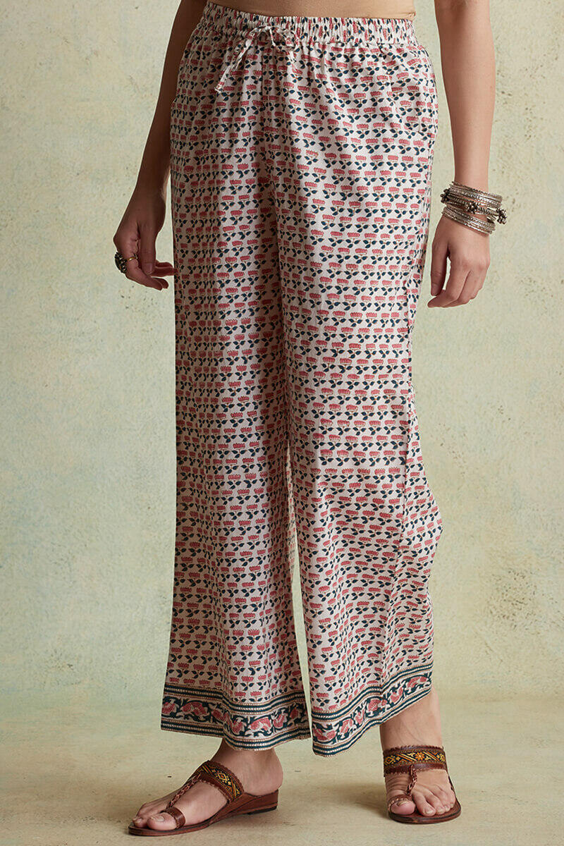 Sanganeri Block Printed Cotton Farsi Pants
