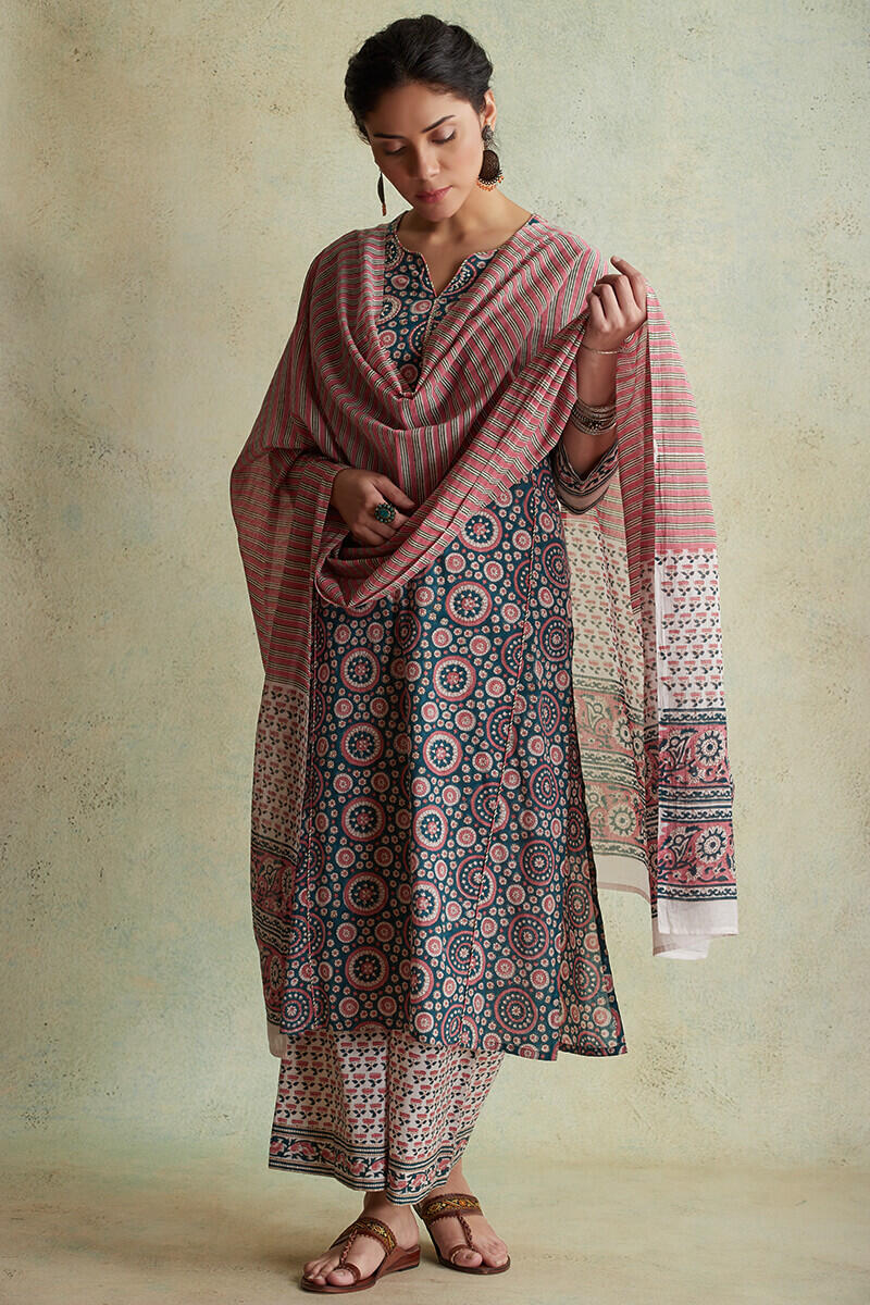 Sanganeri Block Printed Cotton Farsi Pants