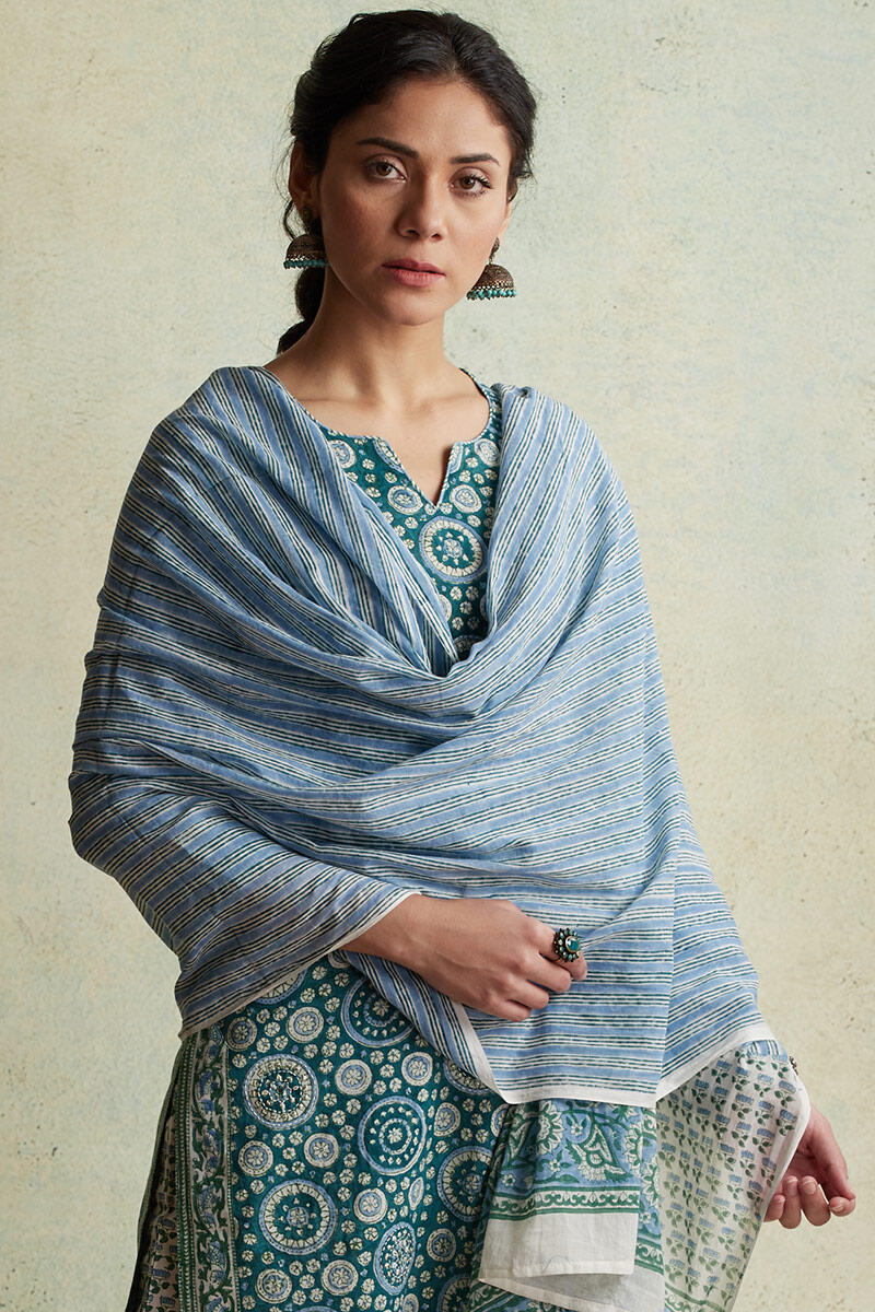 Sanganeri Block Printed Straight Cotton Kurta