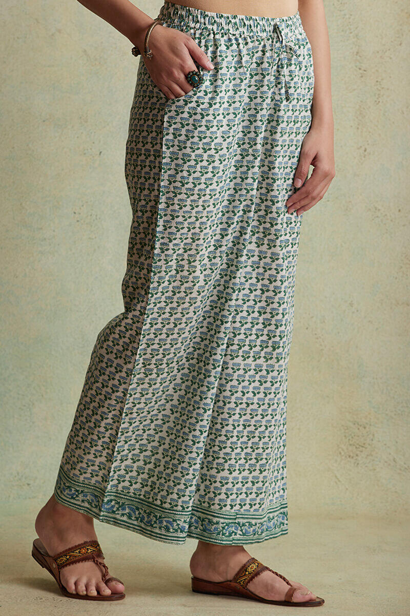 Sanganeri Block Printed Cotton Farsi Pants