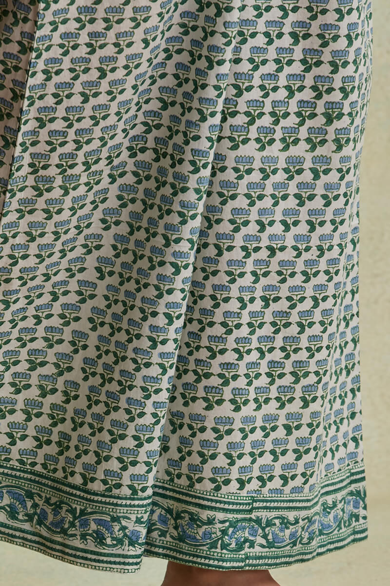 Sanganeri Block Printed Cotton Farsi Pants