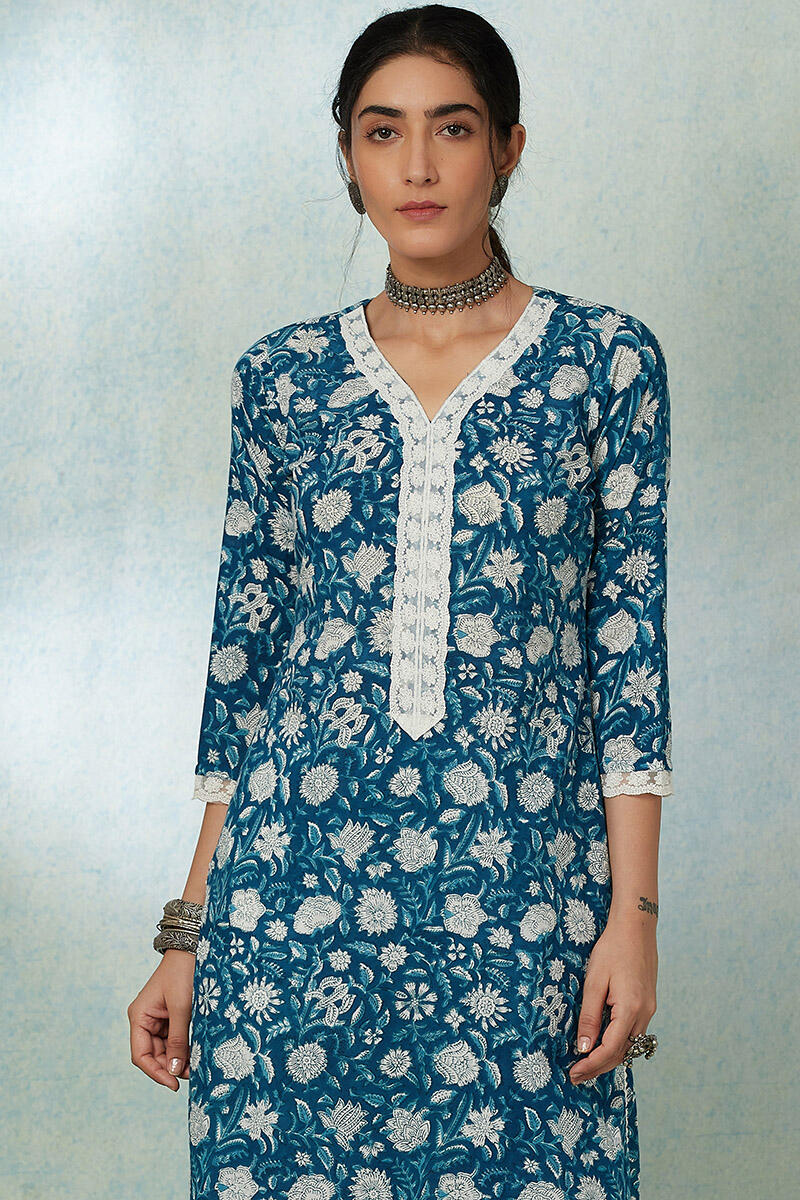 Lace kurtis sales