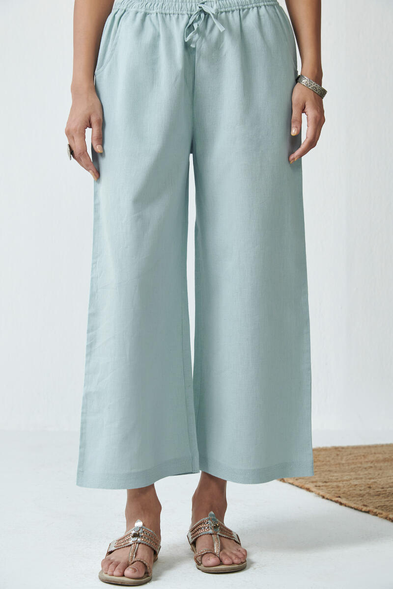 Blue Handcrafted Cotton Farsi Pants