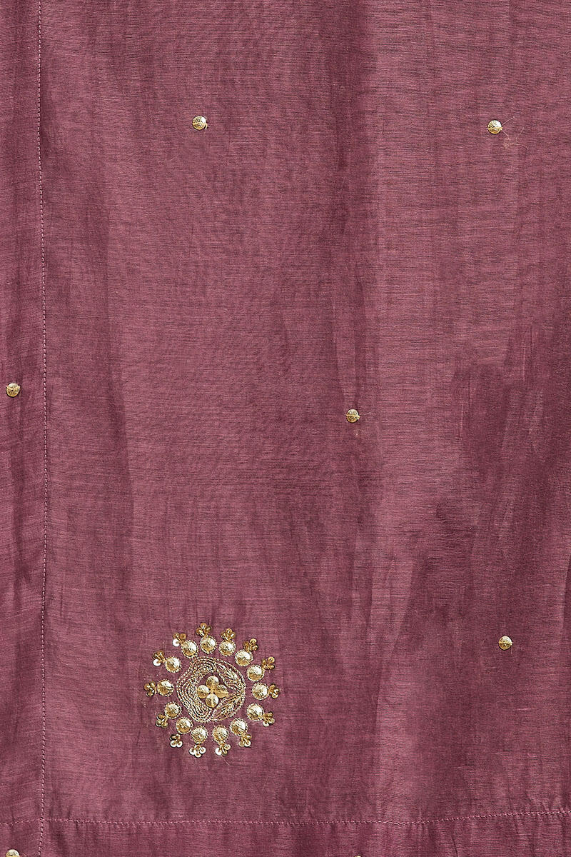 Purple Handcrafted Cotton Dupatta
