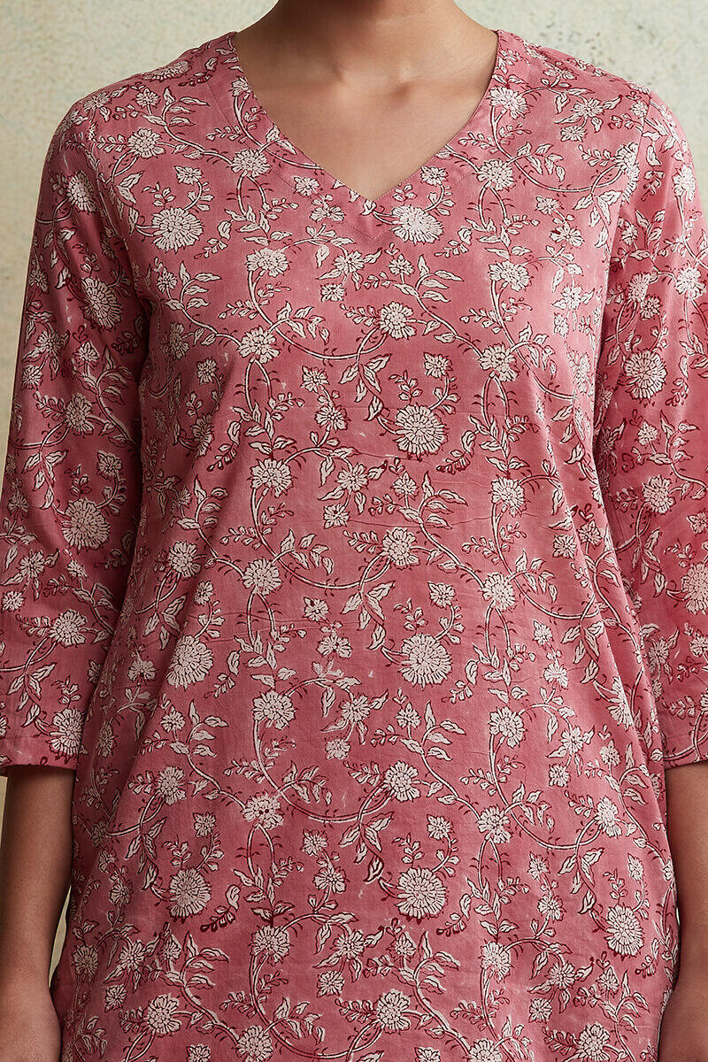 Sanganeri Block Printed Cotton Nightsuit