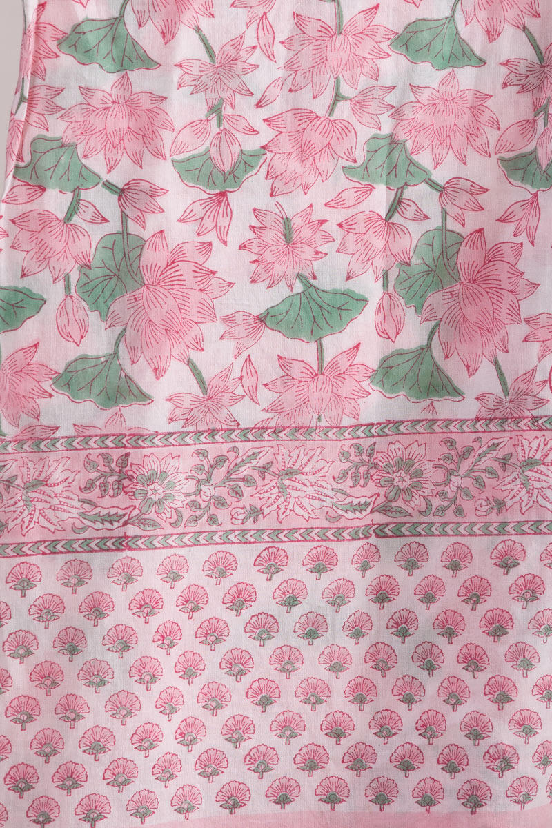 Sanganeri Block Printed Cotton Dupatta