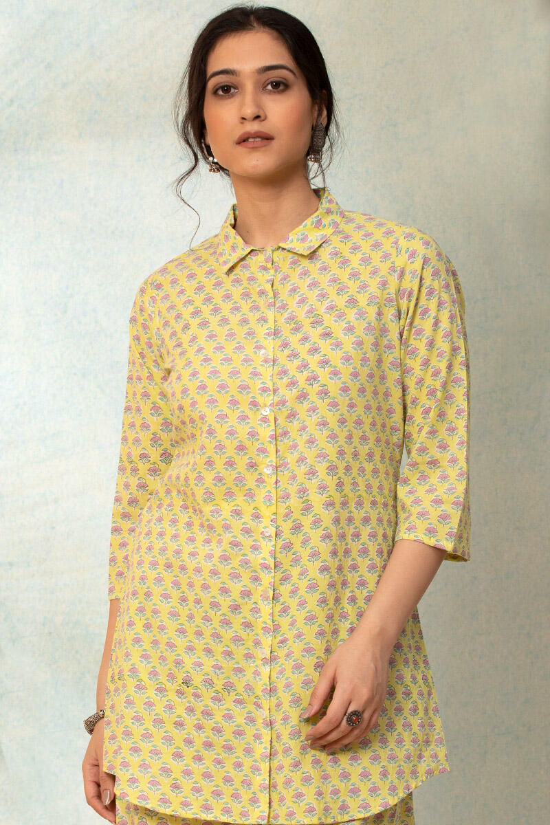 Yellow Cotton Pyjama Set