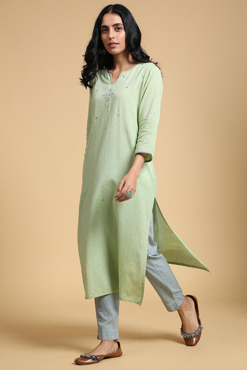 Cigarette pants with kurta online top