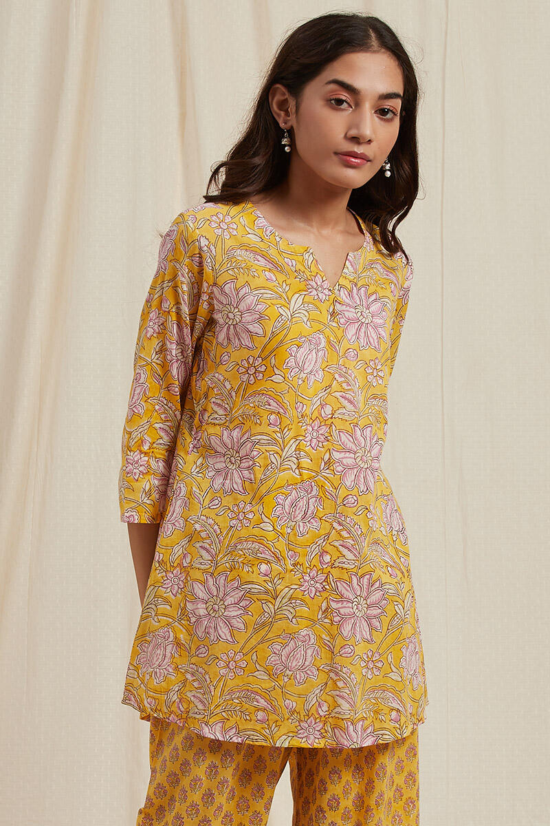 Yellow Cotton Pyjama Set