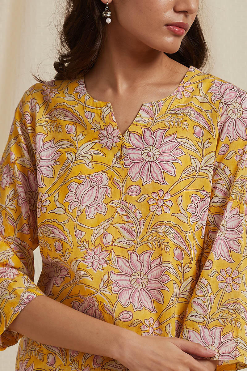 Yellow Cotton Pyjama Set