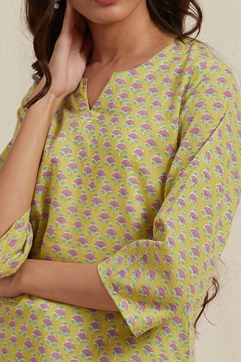 Yellow Cotton Pyjama Set