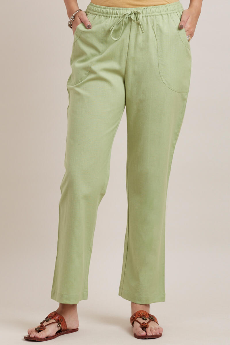 Buy Roza Zara Green Pants