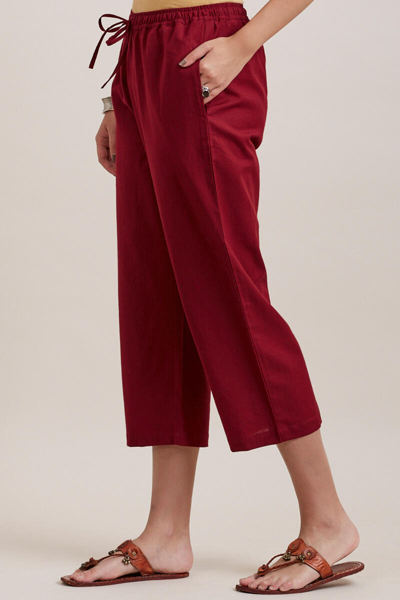 Zara red culottes discount