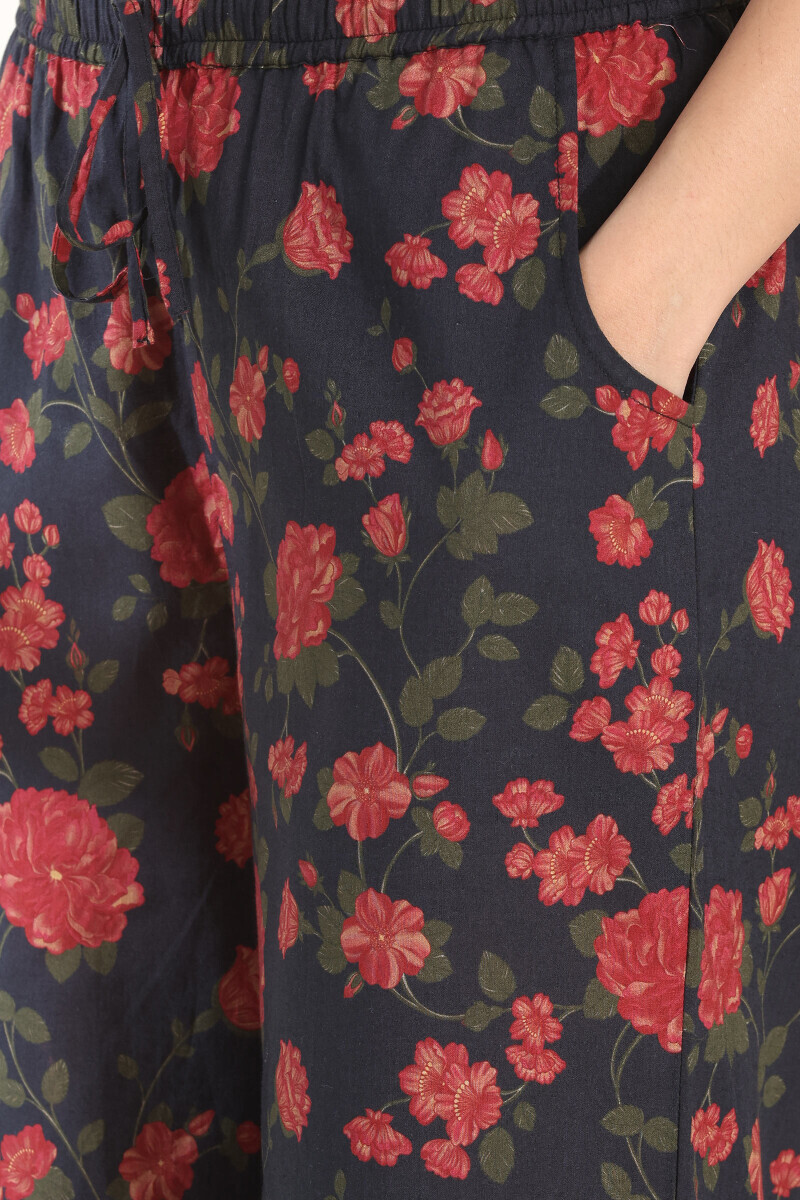 Black Printed Cotton Farsi