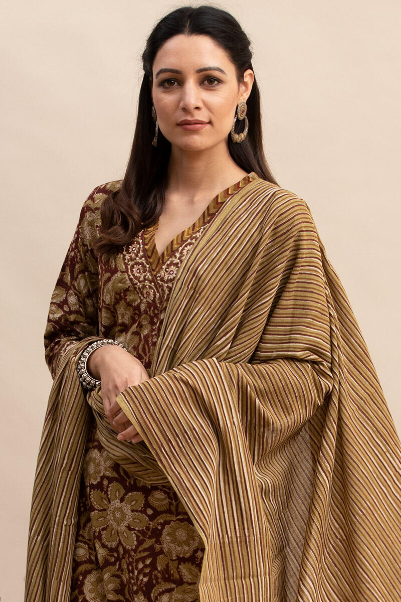 Bagru Block Printed Straight Cotton Kurta