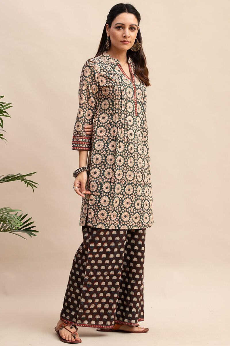 Bagru Block Printed Straight Cotton Kurta
