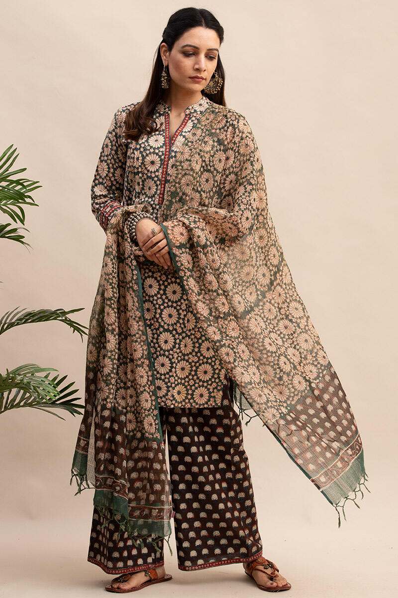 Bagru Block Printed Straight Cotton Kurta