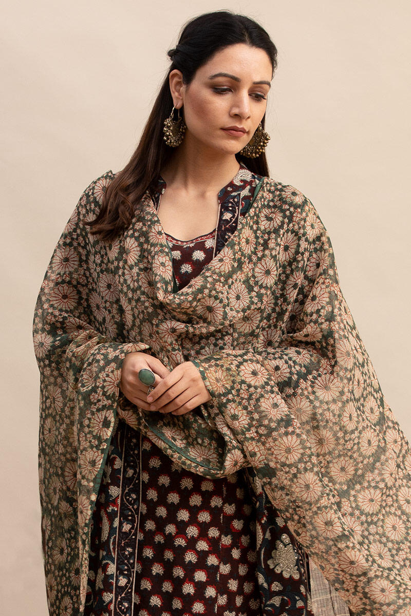 Bagru Block Printed Straight Cotton Kurta