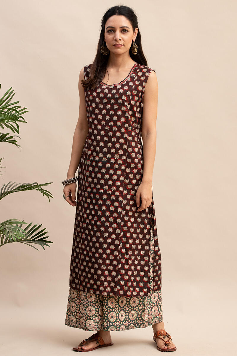 Bagru Block Printed Straight Cotton Kurta