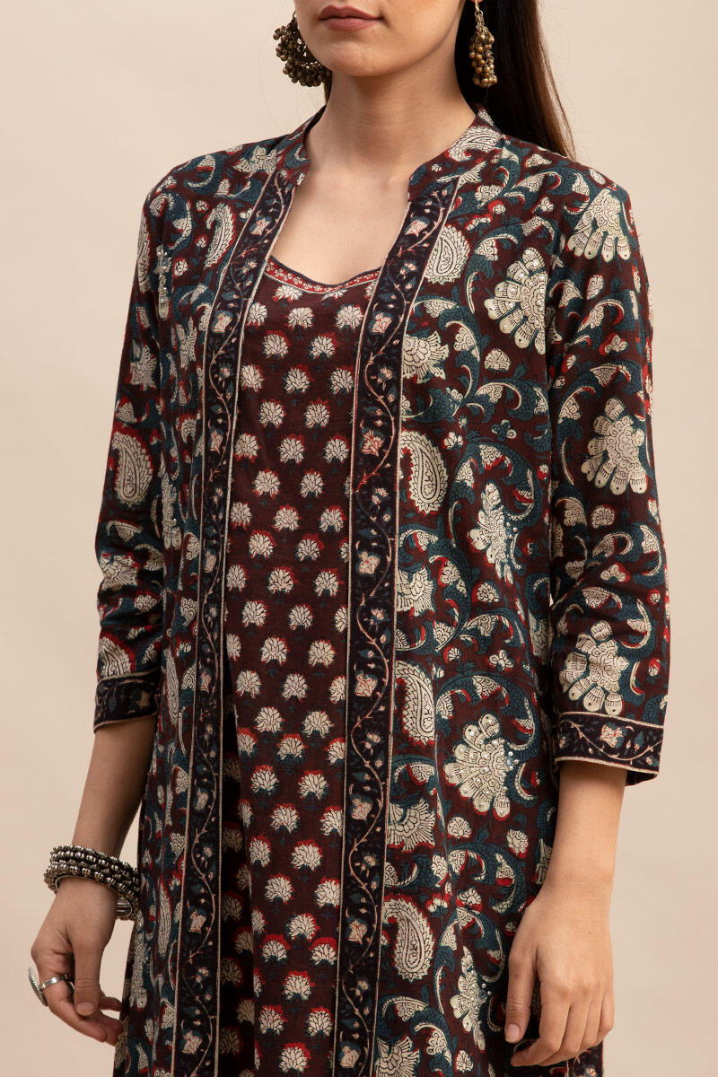 Bagru Block Printed Straight Cotton Kurta