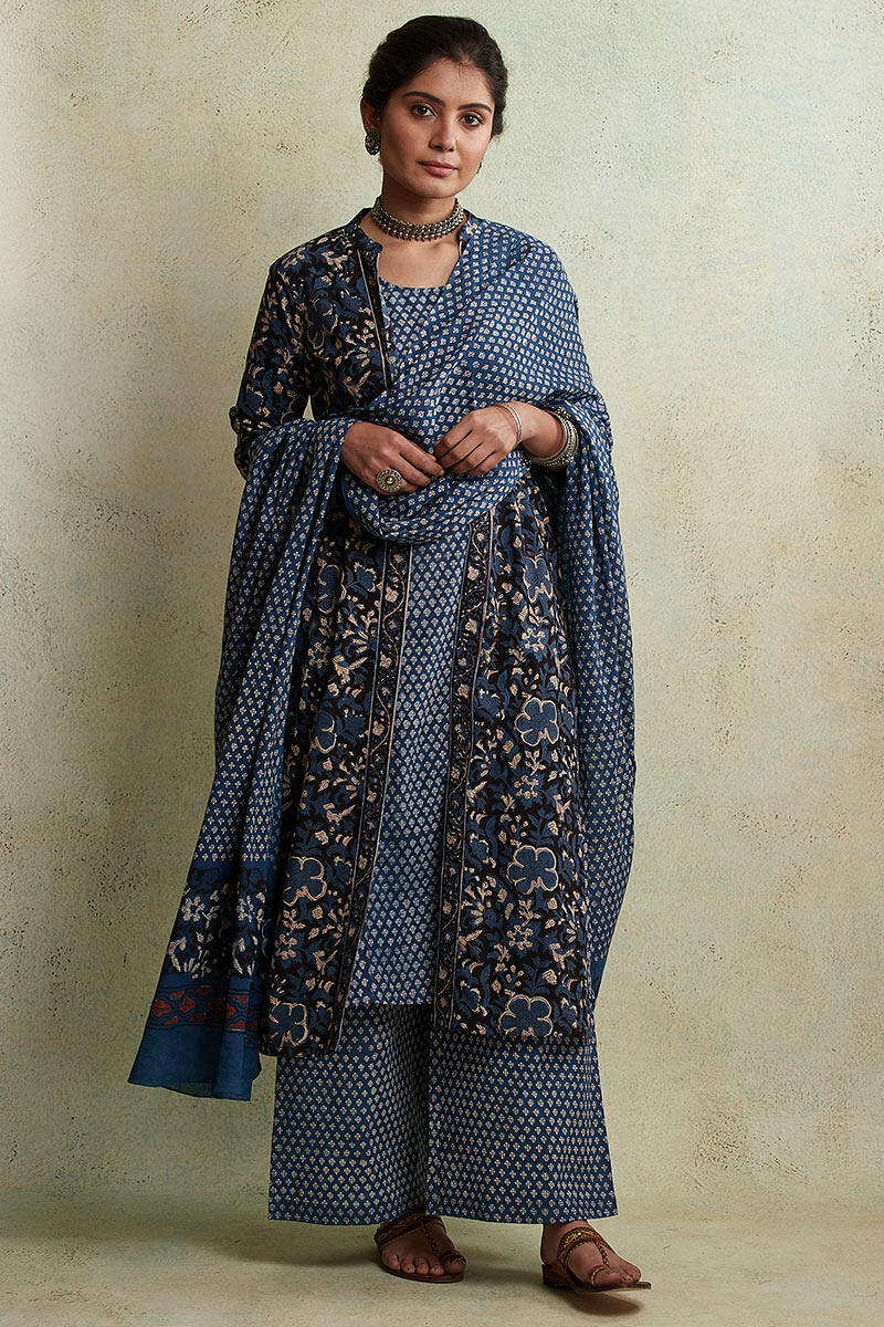 Bagru Block Printed Straight Cotton Kurta