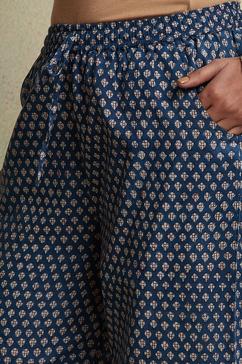 Bagru Block Printed Cotton Farsi Pants