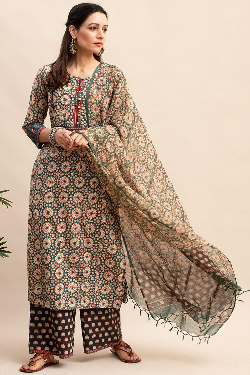 Bagru Block Printed Straight Cotton Kurta