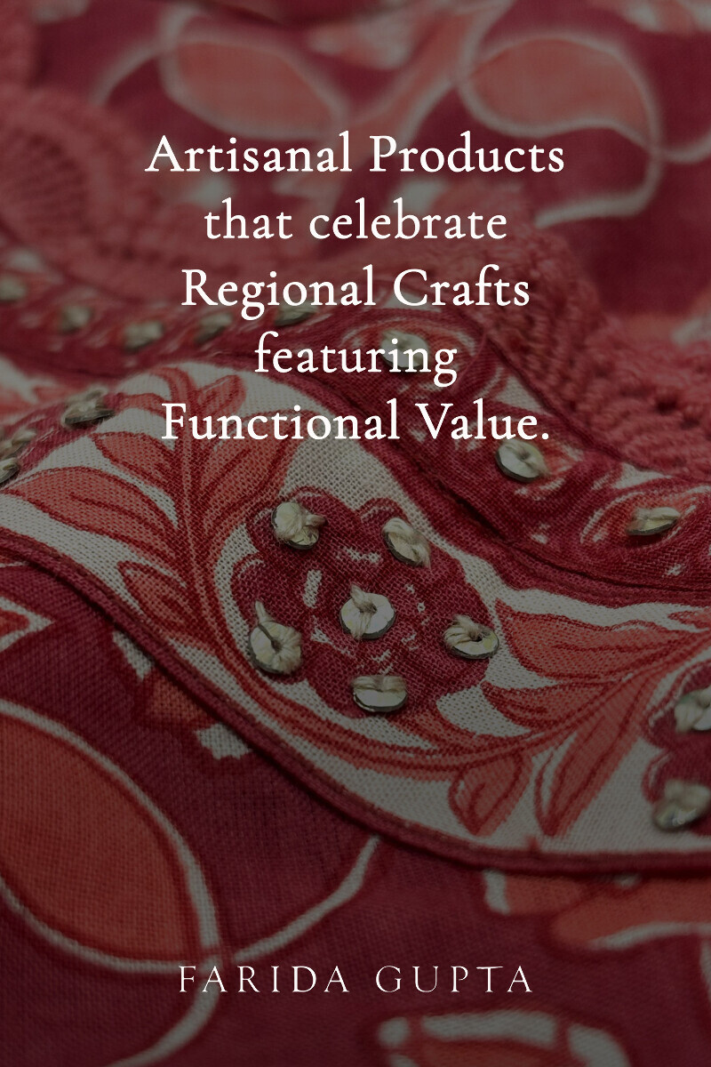 Pink Hand Printed Straight Cotton Kurta