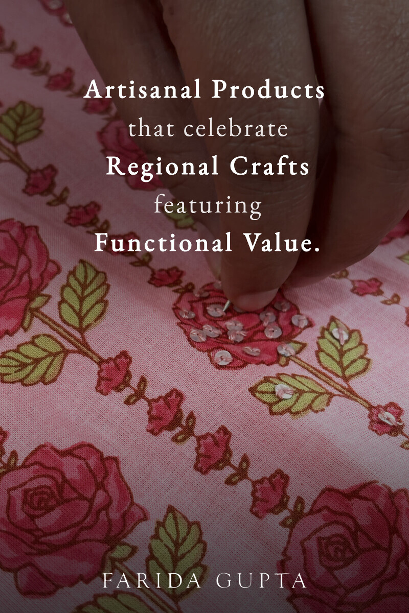 Pink Hand Printed Straight Cotton Kurta