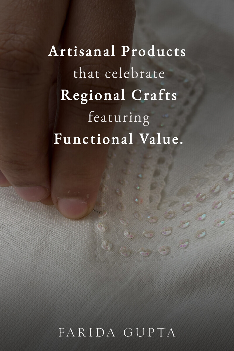 White Handcrafted Straight Cotton Flax Kurta