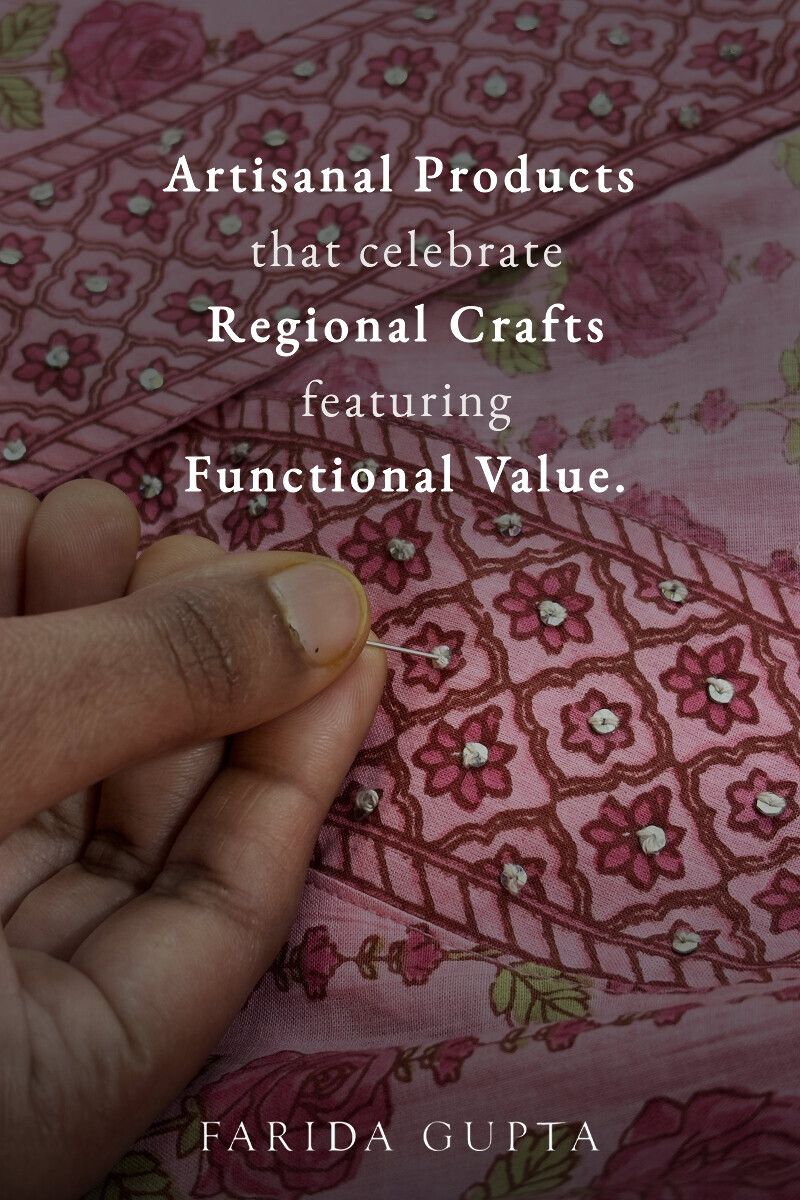 Pink Hand Printed Straight Cotton Kurta