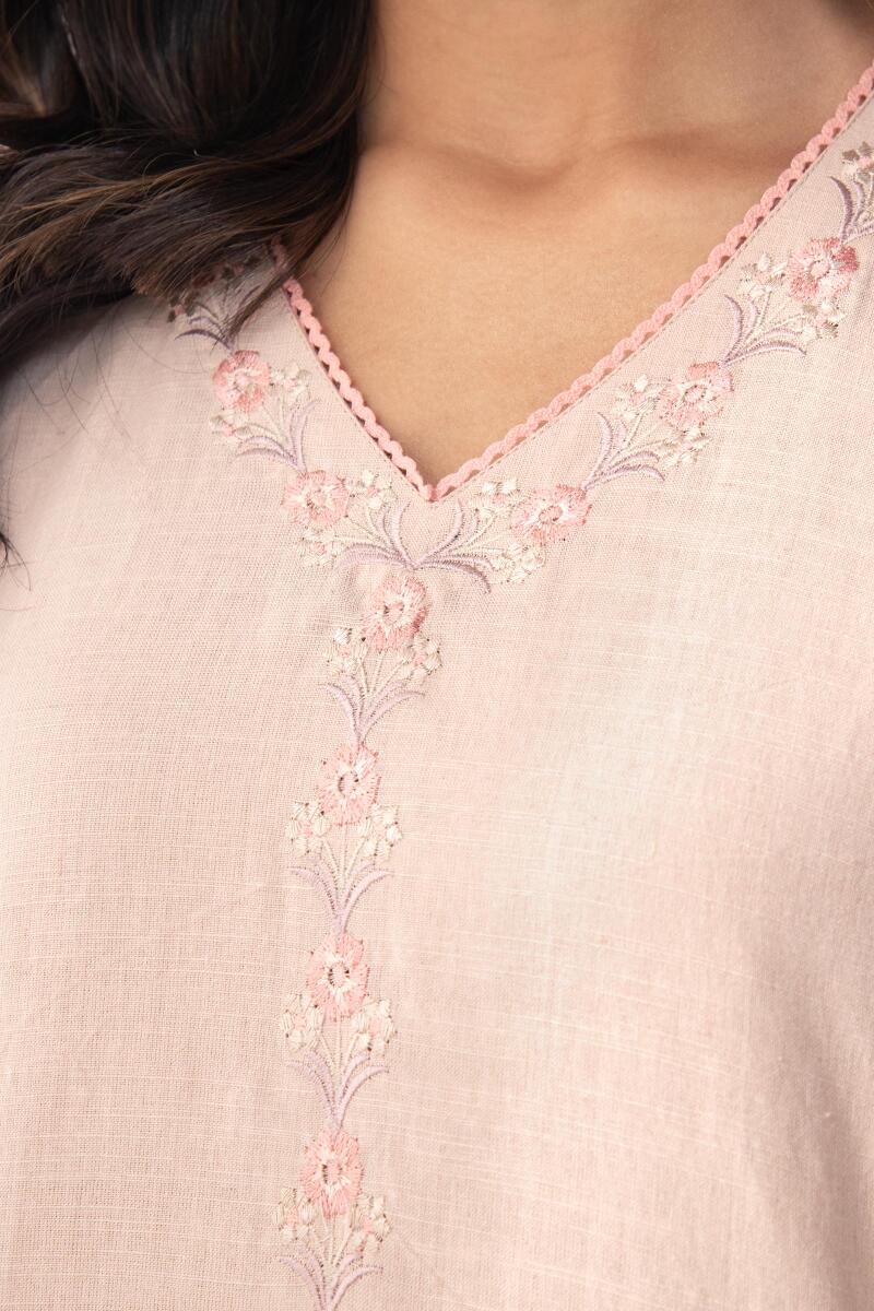 Peach Handcrafted Cotton Top