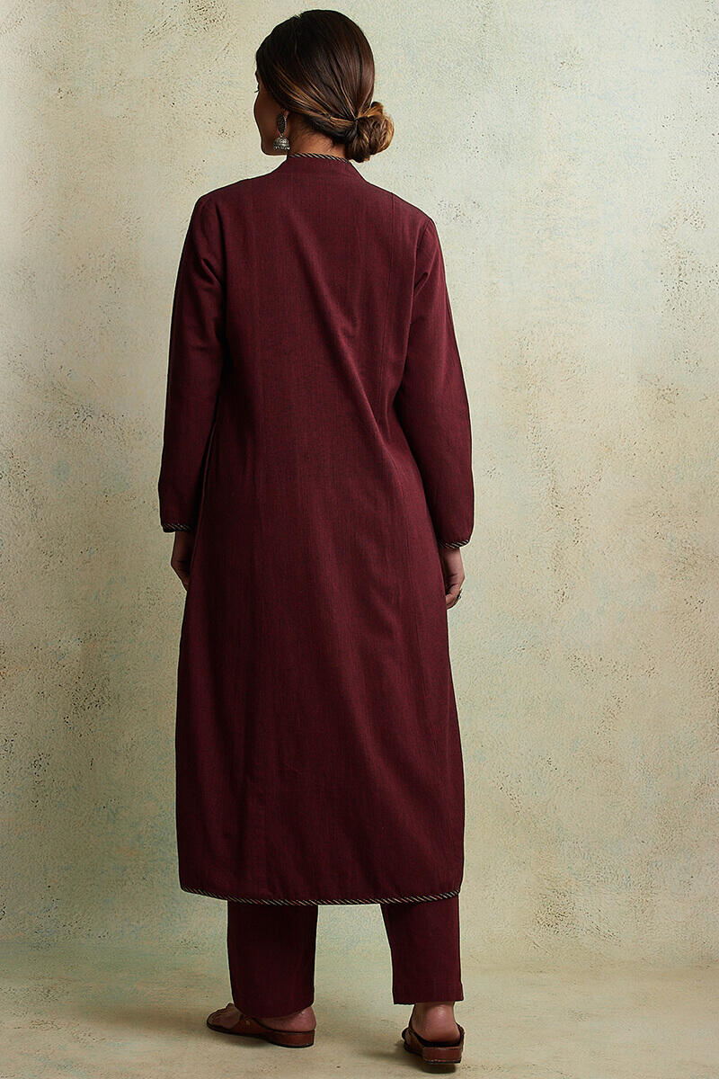 Ajrak Block Printed Cotton Long Jacket